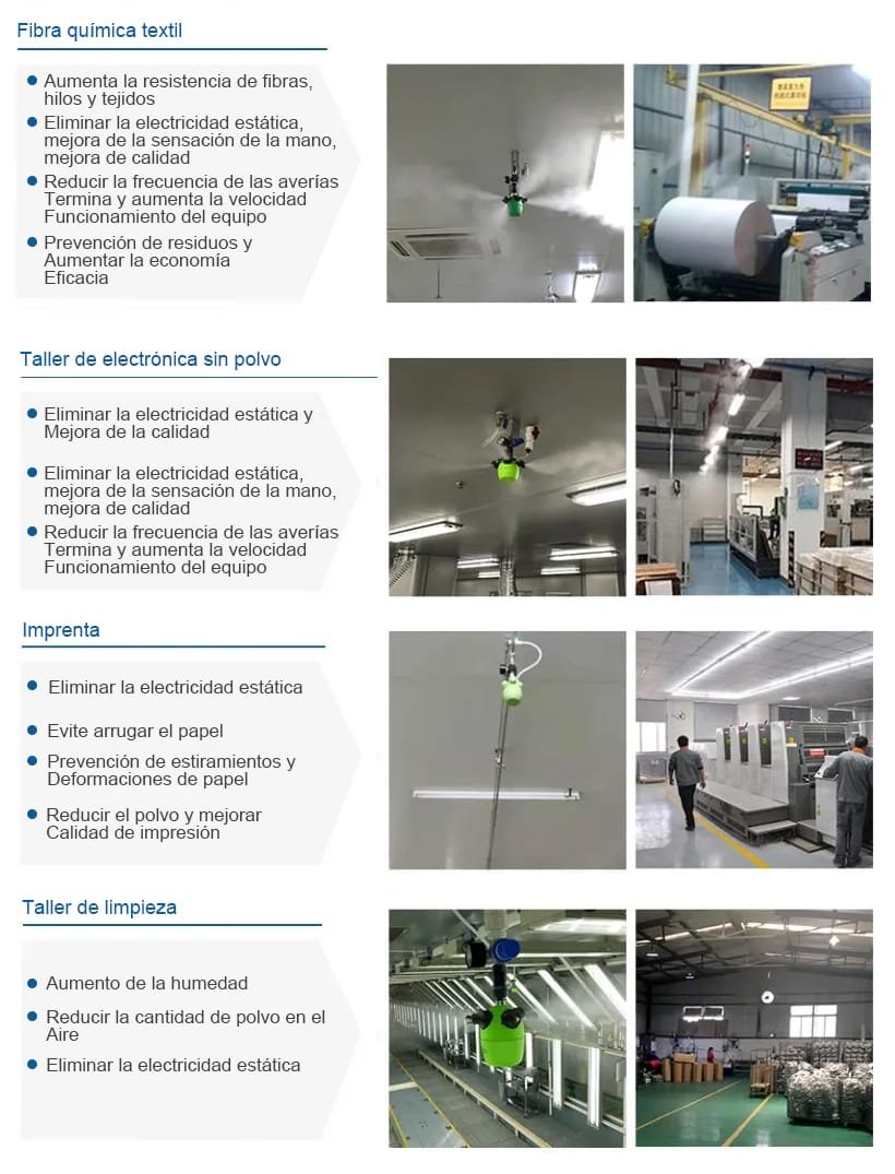 Tanque de humidificación - Boquilla única