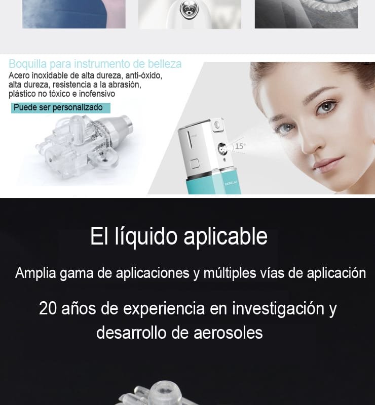 Boquilla de instrumento cosmético