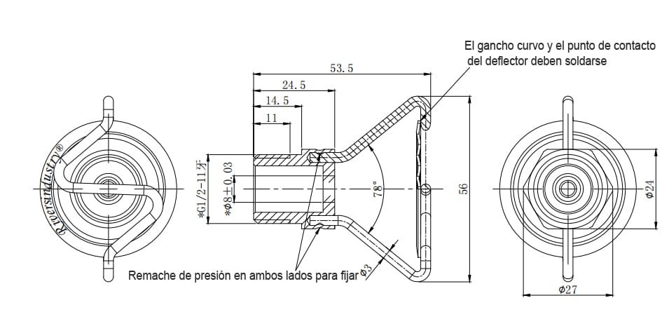 Pistola pulverizadora contra incendios